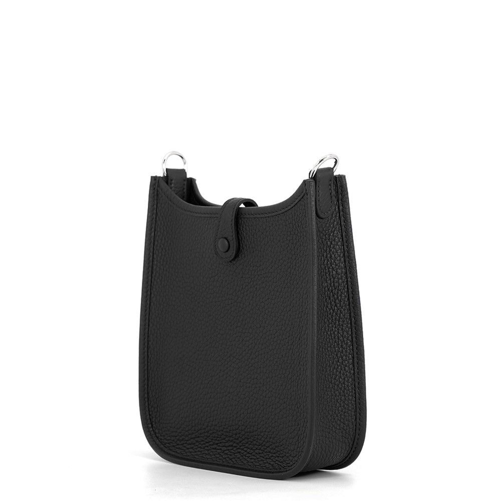 Hermes Shoulder Bag Evelyne TPM 1 Amazone Black Silver Taurillon Clemence — view 2
