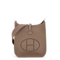 Hermes Shoulder Bag Evelyne TPM 1 Amazone Etoupe Silver Taurillon Clemence