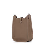 Hermes Shoulder Bag Evelyne TPM 1 Amazone Etoupe Silver Taurillon Clemence — view 2