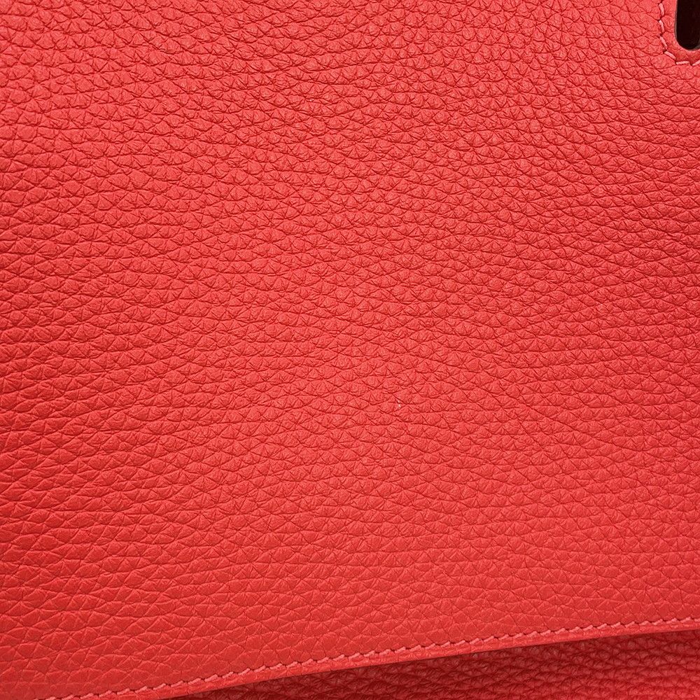 Hermes Jypsiere 31 Rouge Pivoine Silver Taurillon Clemence Crossbody — view 6