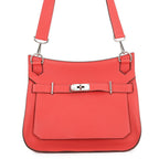 Hermes Jypsiere 31 Rouge Pivoine Silver Taurillon Clemence Crossbody