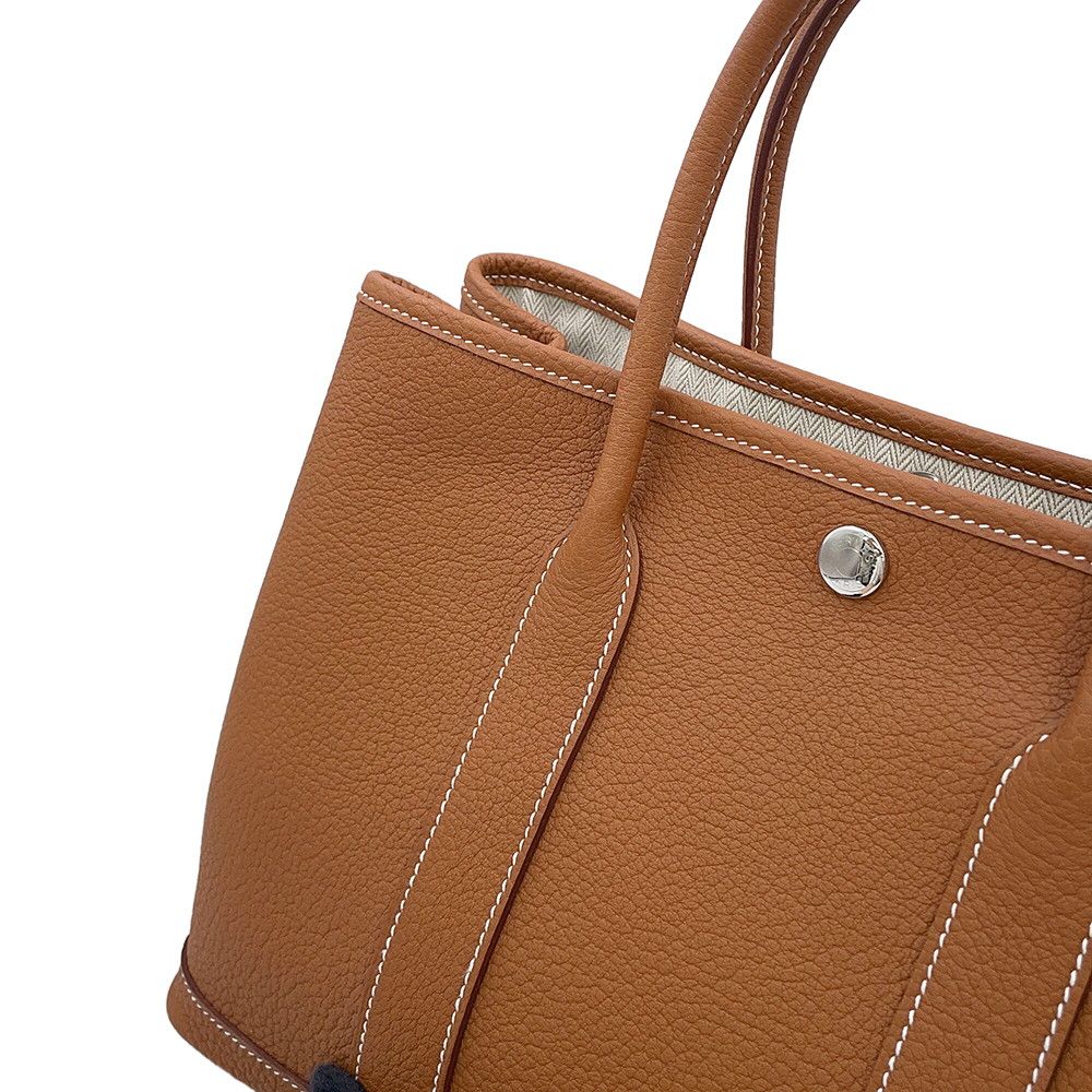 Hermes Tote Bag Garden Party TPM Gold Silver Negonda — view 6