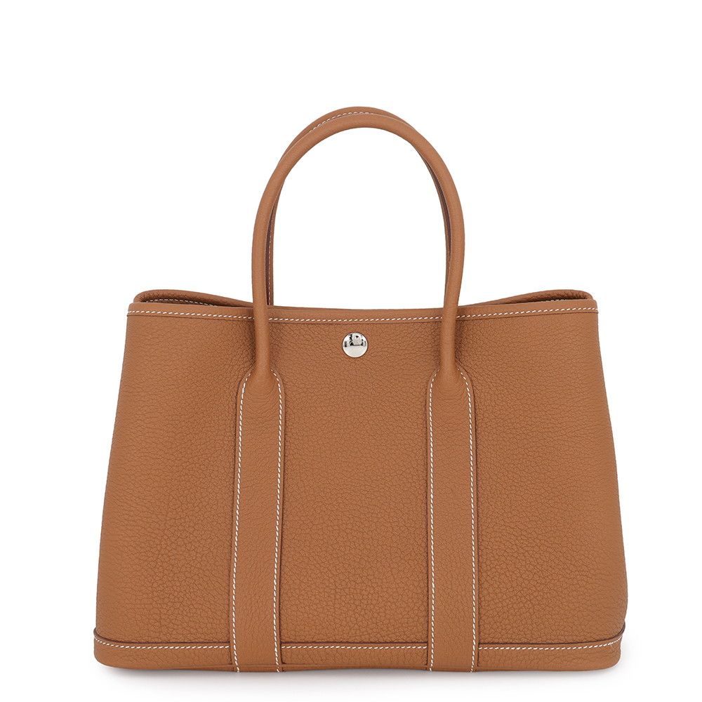 Hermes Tote Bag Garden Party TPM Gold Silver Negonda