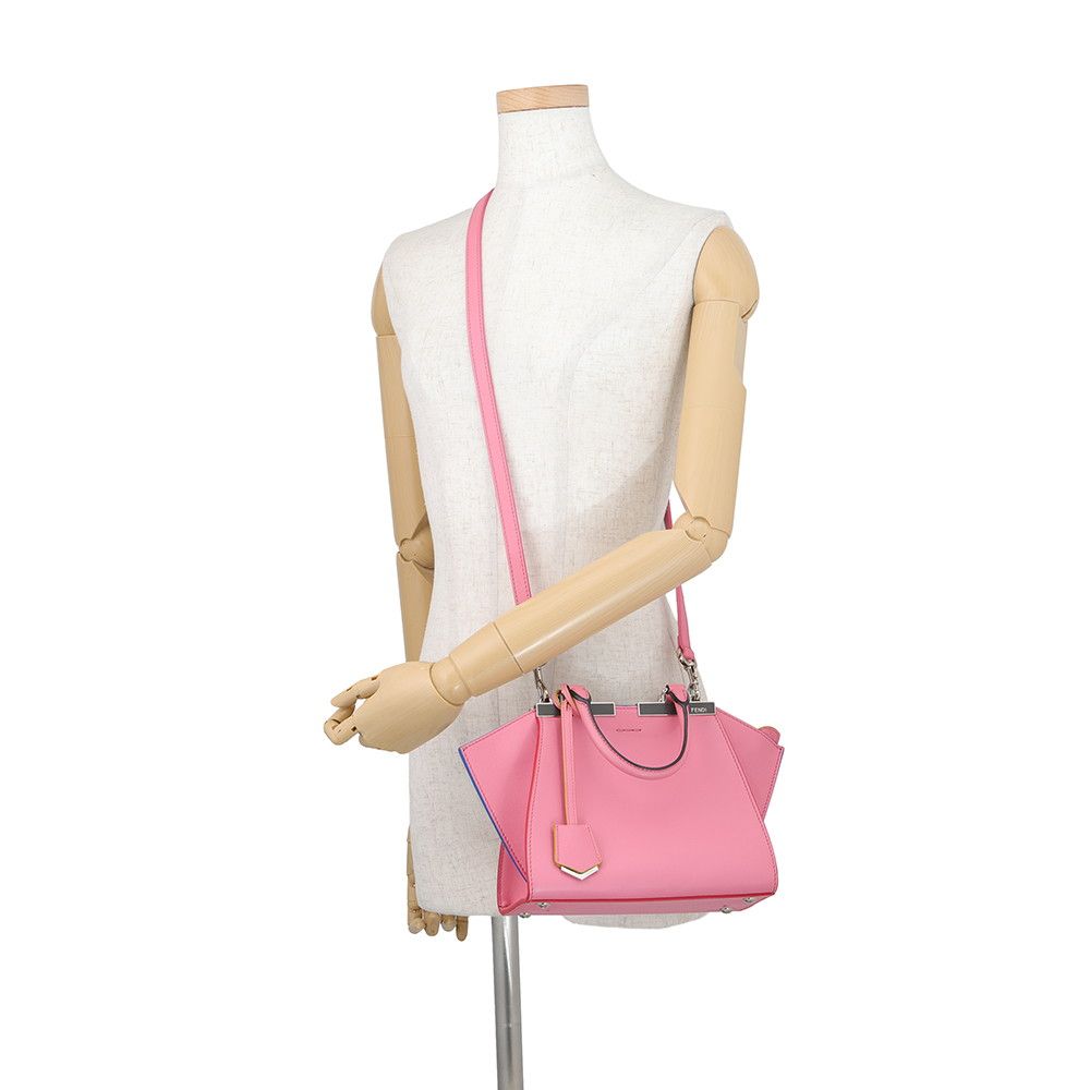 Fendi Handbag Mini Troisajours Leather 2-Way — view 5