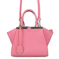 Fendi Handbag Mini Troisajours Leather 2-Way