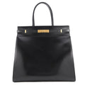 Saint Laurent Paris Tote Bag Manhattan S Leather Black