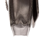 Chanel CC Wallet on Chain Dark Gray Caviar Leather — view 8