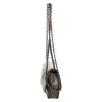 Chanel CC Wallet on Chain Dark Gray Caviar Leather — view 3