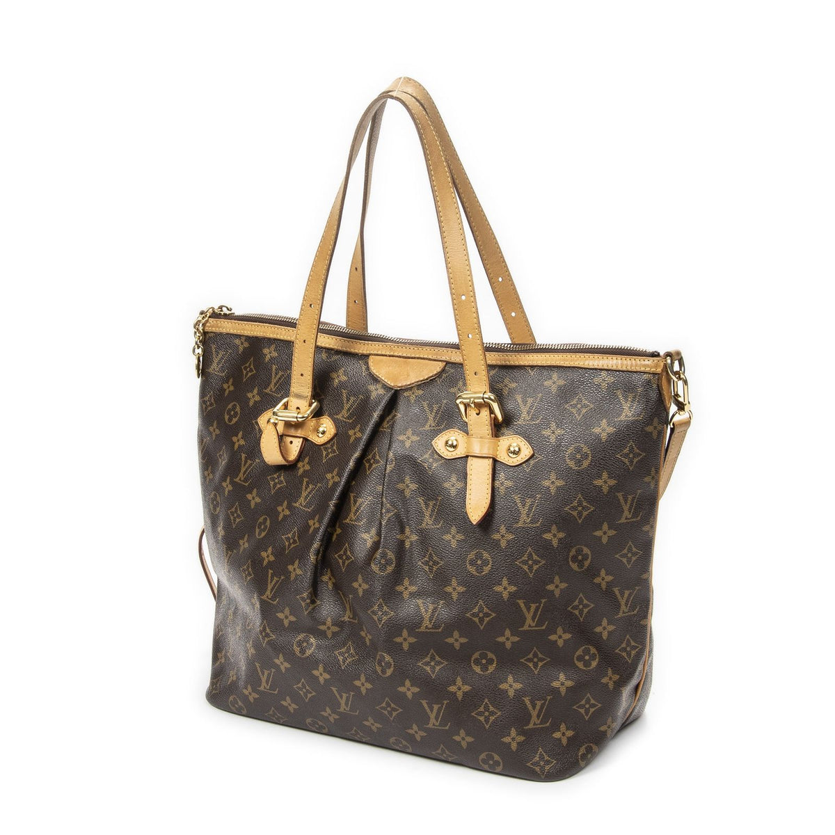 Louis Vuitton Palermo Brown Monogram Canvas Tote Bag — view 2