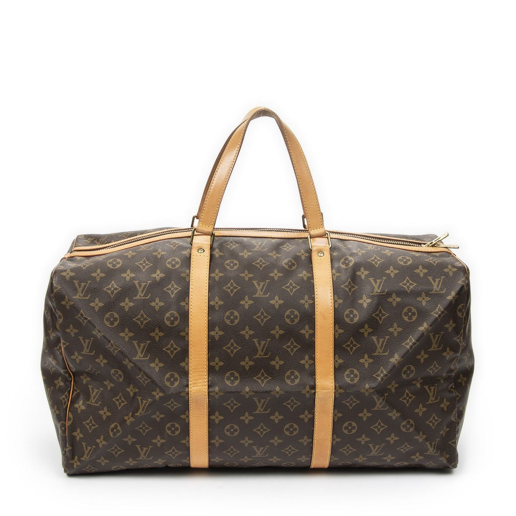 Louis Vuitton Sac Seau Pull Brown Monogram Canvas Handbag