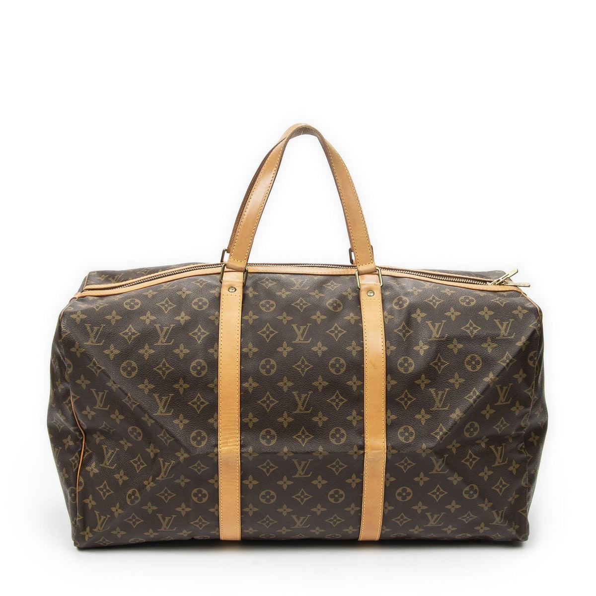 Louis Vuitton Sac Seau Pull Brown Monogram Canvas Handbag
