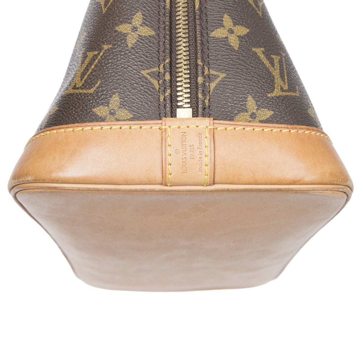 Louis Vuitton Alma Brown Monogram Canvas Handbag — view 8