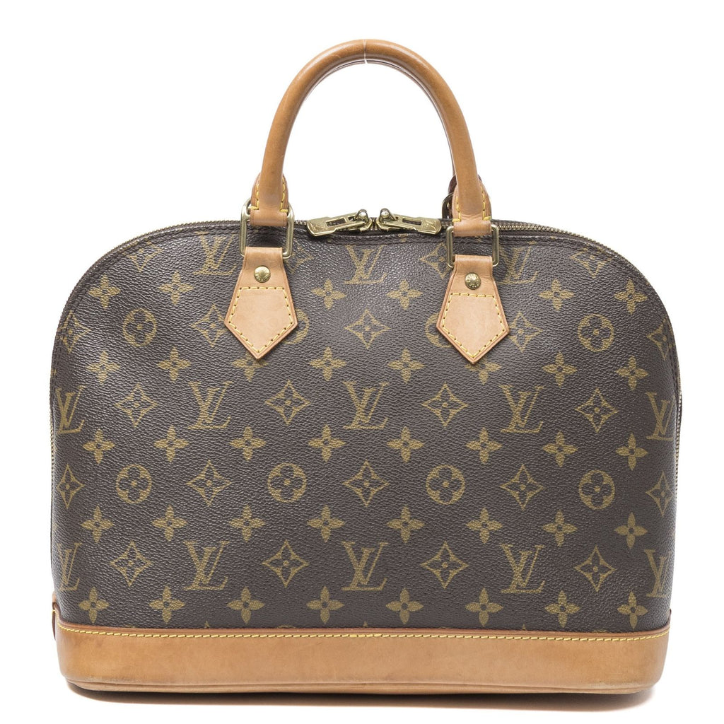 Louis Vuitton Alma Brown Monogram Canvas Handbag — view 5