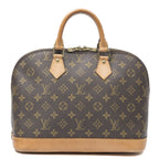 Louis Vuitton Alma Brown Monogram Canvas Handbag — view 5