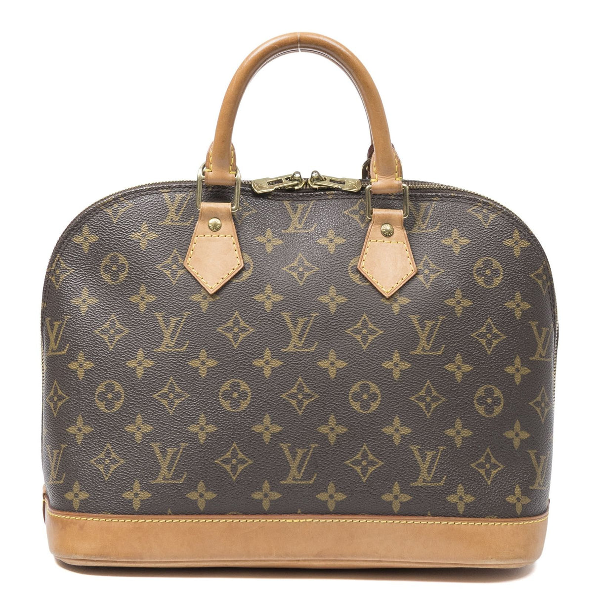 Louis Vuitton Alma Brown Monogram Canvas Handbag — view 5