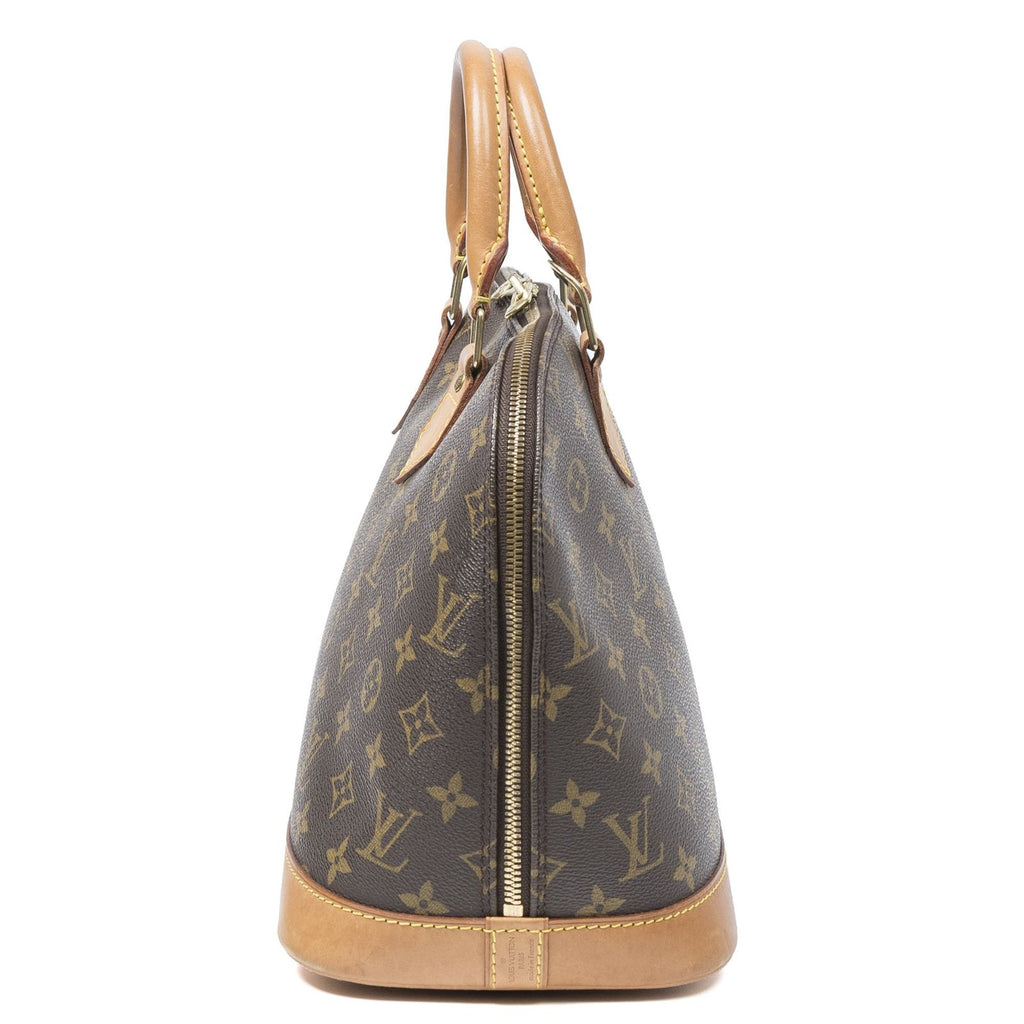 Louis Vuitton Alma Brown Monogram Canvas Handbag — view 4