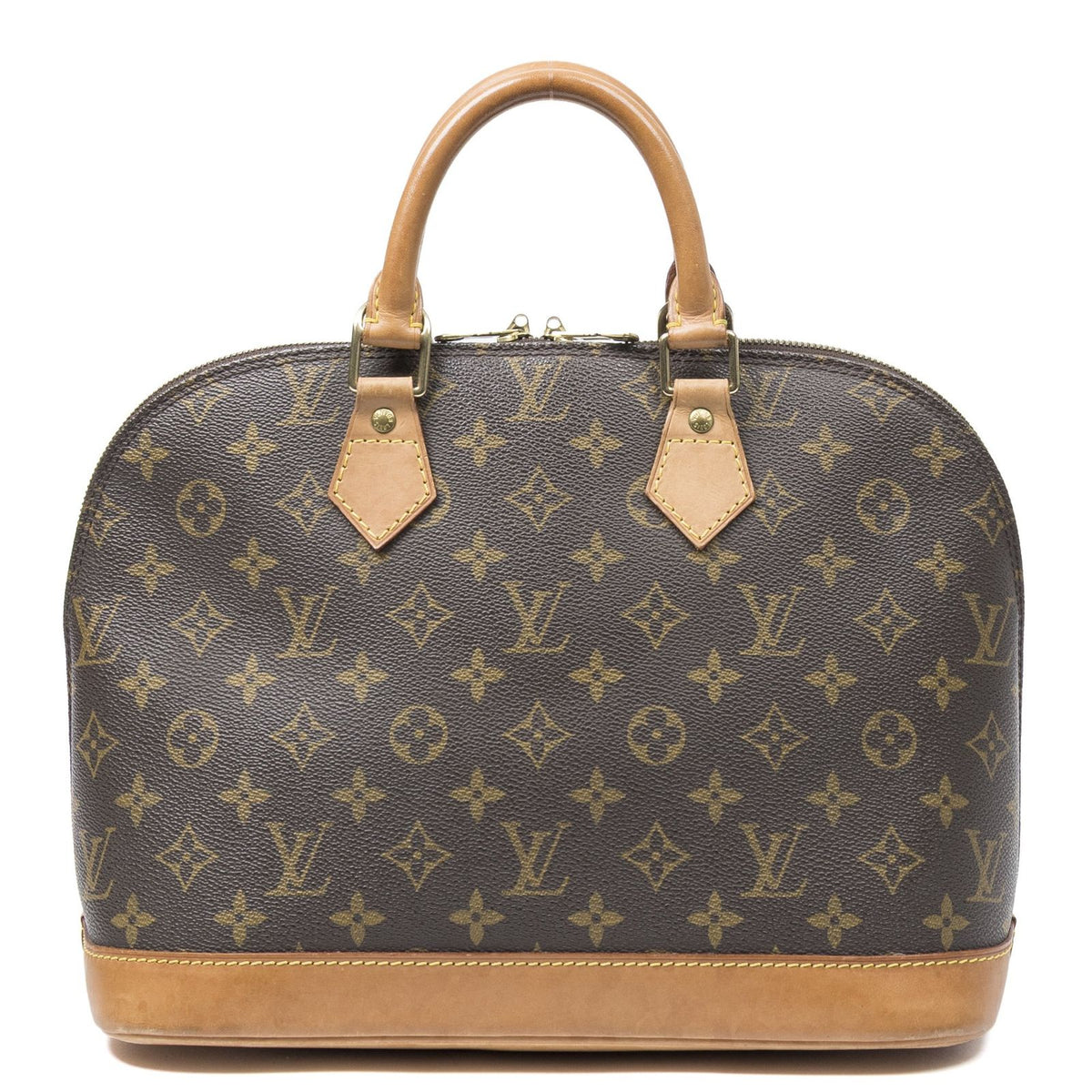 Louis Vuitton Alma Brown Monogram Canvas Handbag