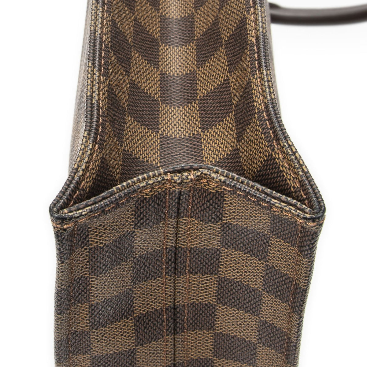 Louis Vuitton Sac Plat Brown Damier Ebene Handbag — view 8
