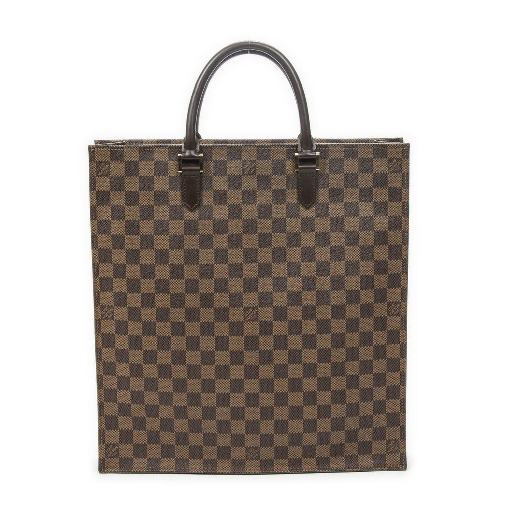 Louis Vuitton Sac Plat Brown Damier Ebene Handbag — view 5