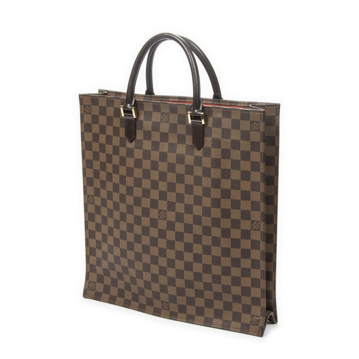 Louis Vuitton Sac Plat Brown Damier Ebene Handbag — view 2