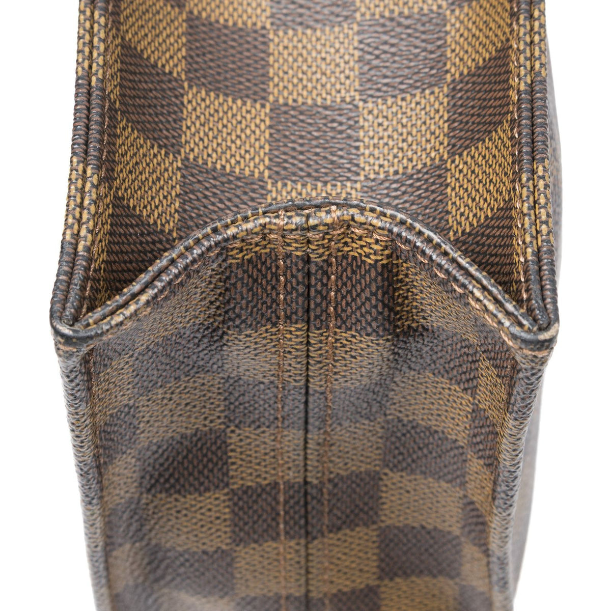 Louis Vuitton Sac Plat Brown Damier Ebene Handbag — view 8