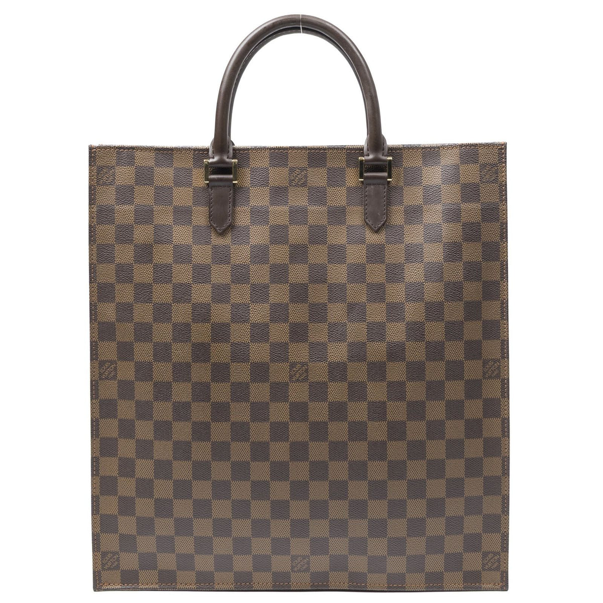 Louis Vuitton Sac Plat Brown Damier Ebene Handbag — view 5