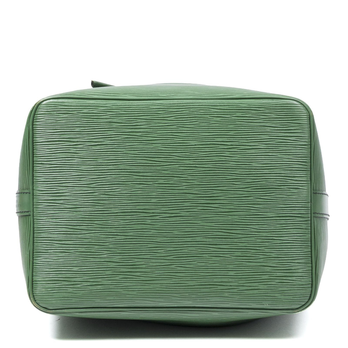 Louis Vuitton Noe Black Stitch Green Epi Bucket Bag — view 6