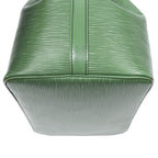 Louis Vuitton Noe Black Stitch Green Epi Bucket Bag — view 8