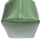 Louis Vuitton Noe Black Stitch Green Epi Bucket Bag — view 7