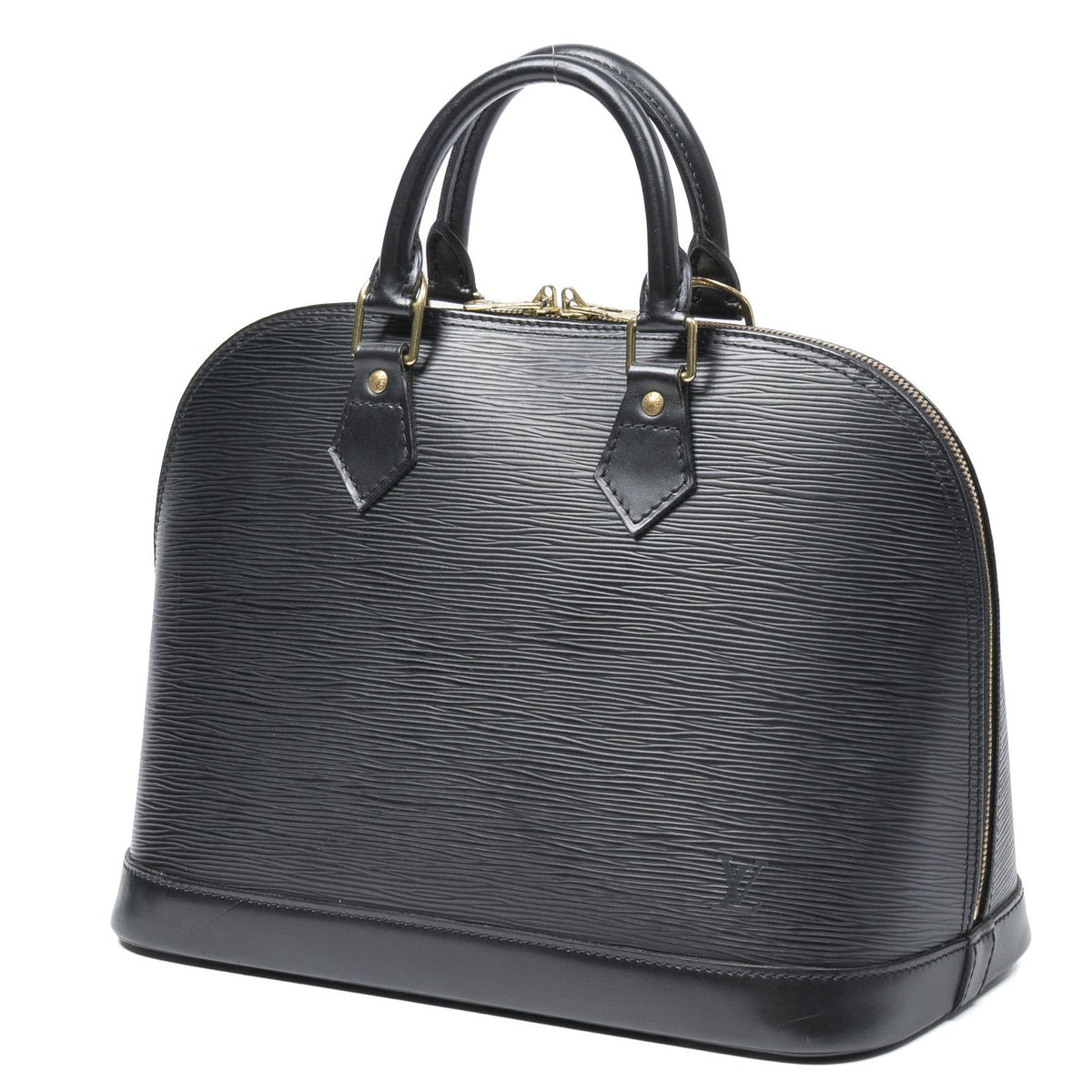 Louis Vuitton Alma Black Epi Handbag — view 2