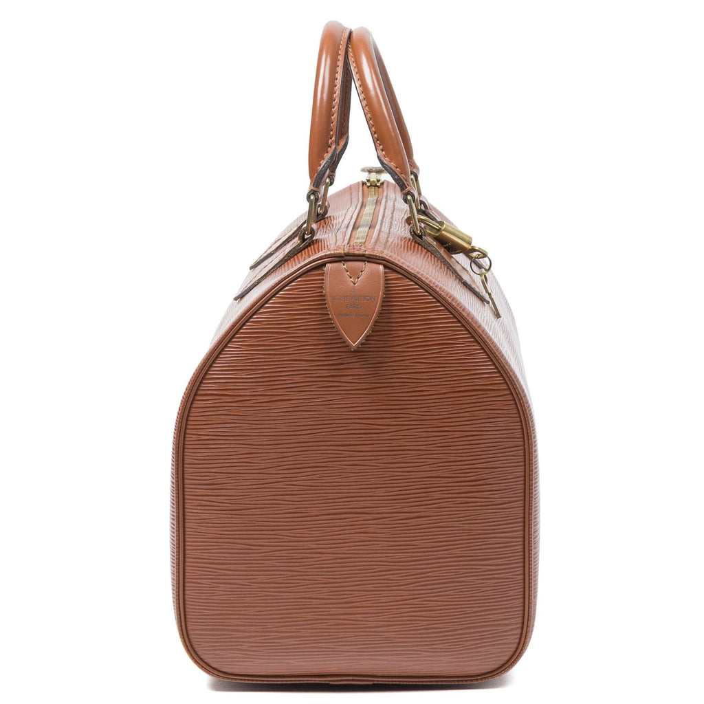 Louis Vuitton Speedy Tan Epi Handbag — view 4