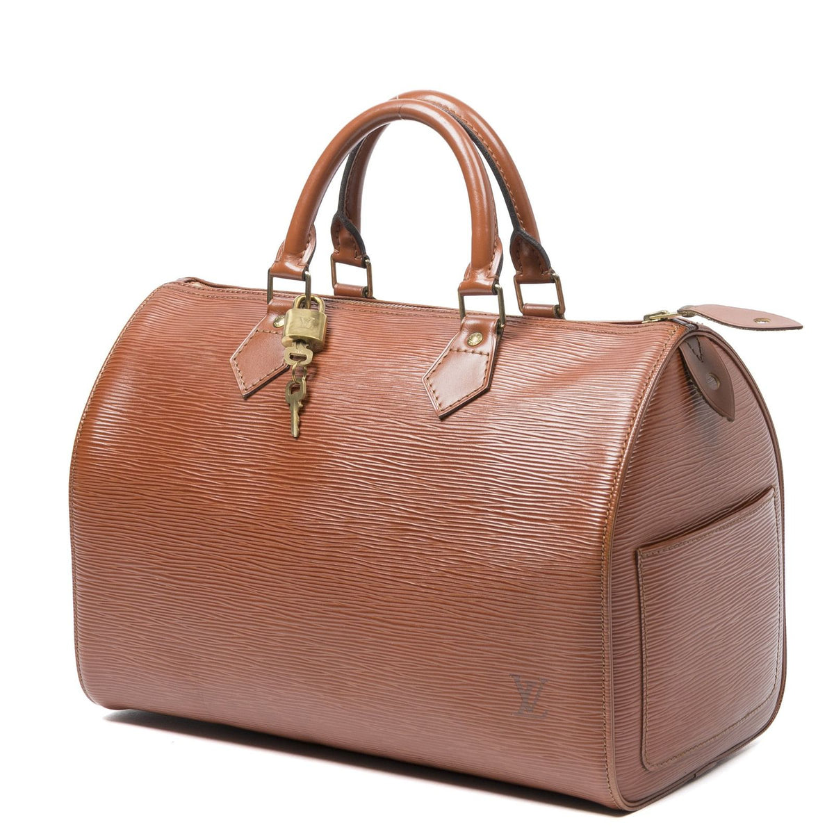 Louis Vuitton Speedy Tan Epi Handbag — view 2