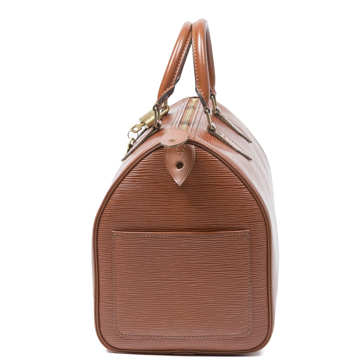 Louis Vuitton Speedy Tan Epi Handbag — view 3