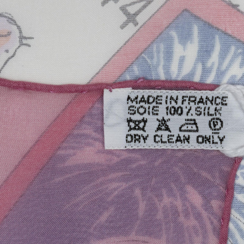 Hermes Scarf Pink 80% Cashmere — view 5