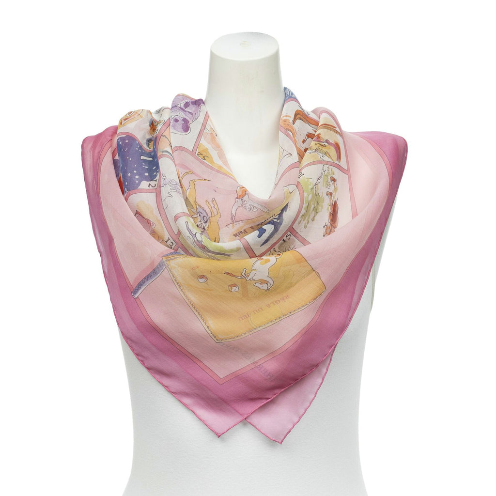 Hermes Scarf Pink 80% Cashmere