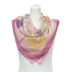 Hermes Scarf Pink 80% Cashmere