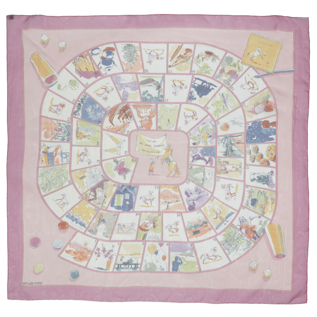 Hermes Scarf Pink 80% Cashmere — view 2