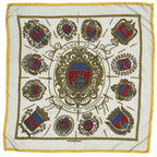 Hermes Scarf Ivory Yellow Twill Silk — view 2