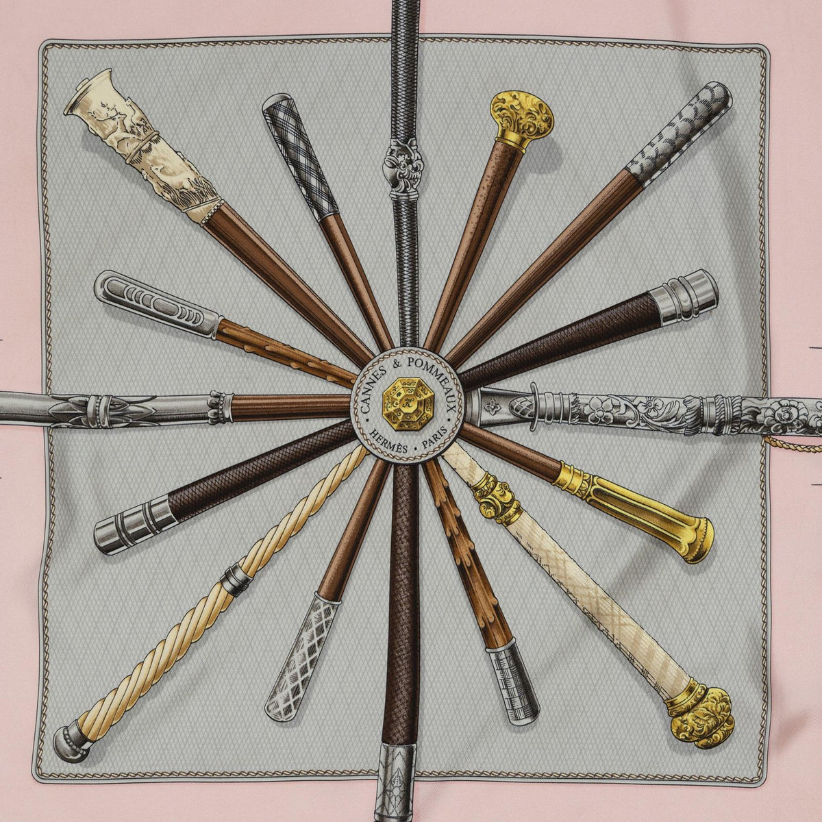 Hermes Scarf Pink — view 3