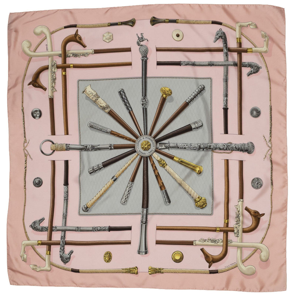 Hermes Scarf Pink — view 2