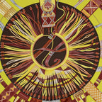 Hermes Scarf Brown Burgundy Twill Silk — view 3