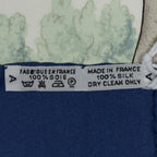 Hermes Scarf Blue Ivory Brown Twill Silk — view 5