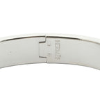 Hermes CC Logo Bracelet Black Silver Plated — view 4