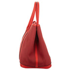 Hermes Garden Party Red Toile Officier Tote Bag — view 3