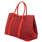 Hermes Garden Party Red Toile Officier Tote Bag — view 2
