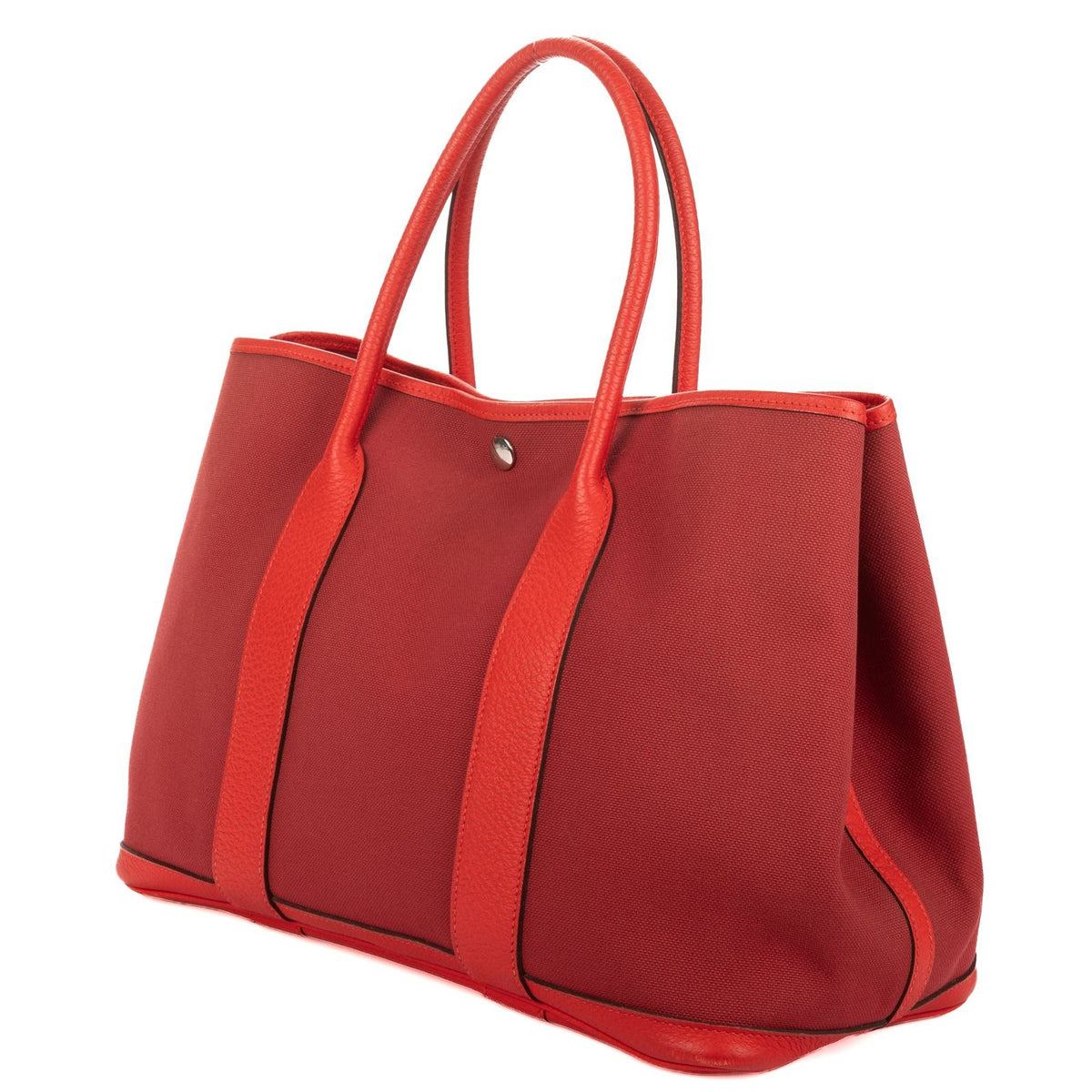 Hermes Garden Party Red Toile Officier Tote Bag — view 2