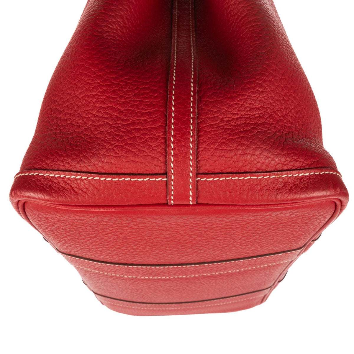Hermes Garden Party Red Negonda Leather Tote Bag — view 8