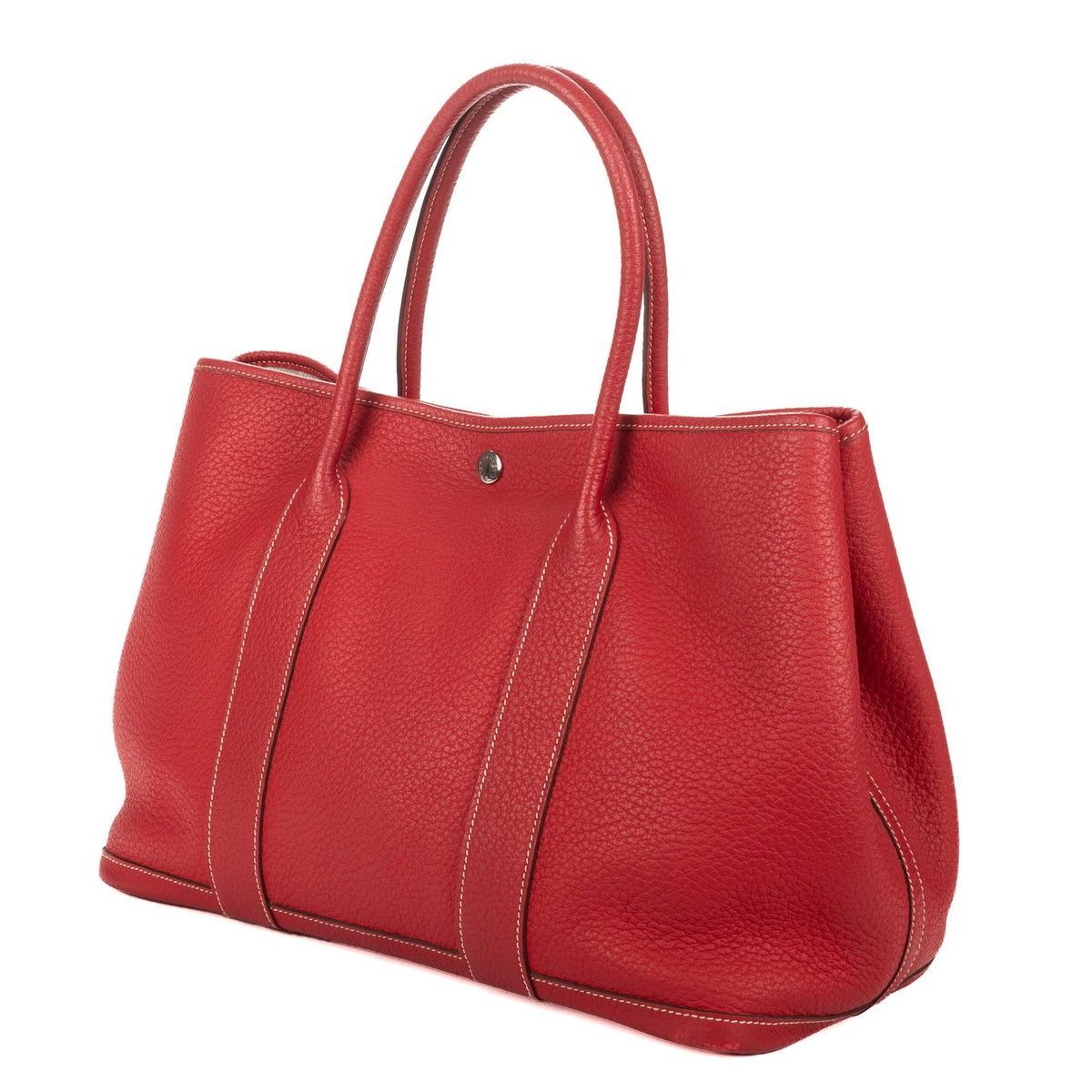 Hermes Garden Party Red Negonda Leather Tote Bag — view 2