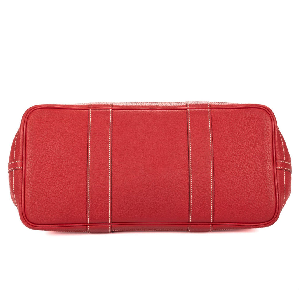 Hermes Garden Party Red Negonda Leather Tote Bag — view 6