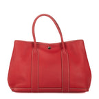 Hermes Garden Party Red Negonda Leather Tote Bag — view 5